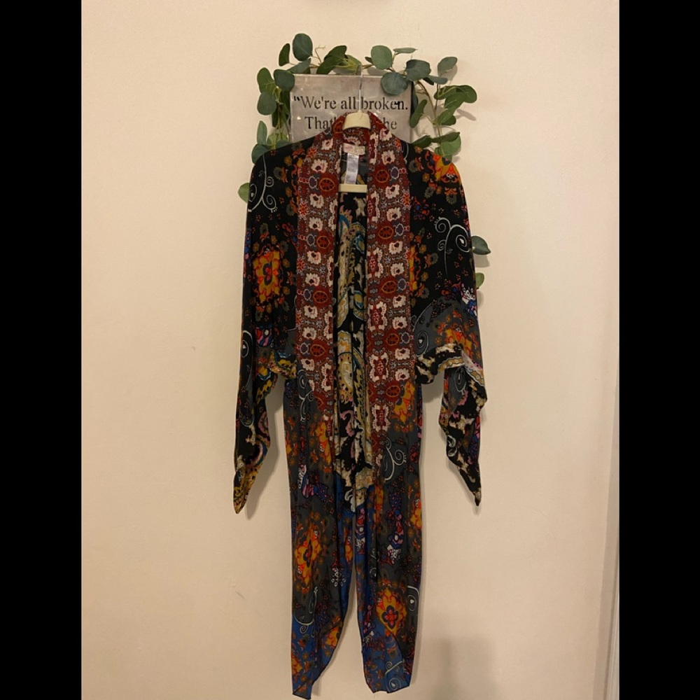 Free People Vibrant Hippie Kimono